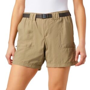 NEW! Columbia Women's Sandy River Cargo Shorts Omni Shade 30 Blue SZ XL